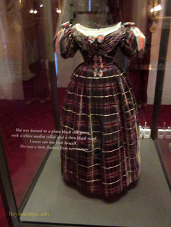 Queen Victoria dress, Kensington Palace, London