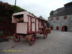 Wagon in the courtyard of the Jameson distillery, Midleton, Ireland