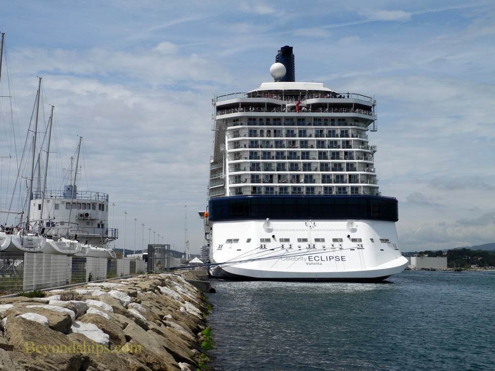Cruise ship Celebrity Eclipse at the cruise port at La Seyne-sur-mer