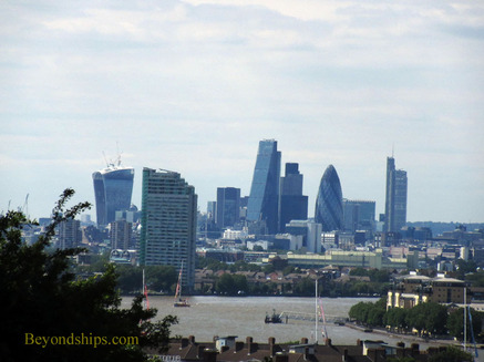 View of the City of London from Observatory Hill