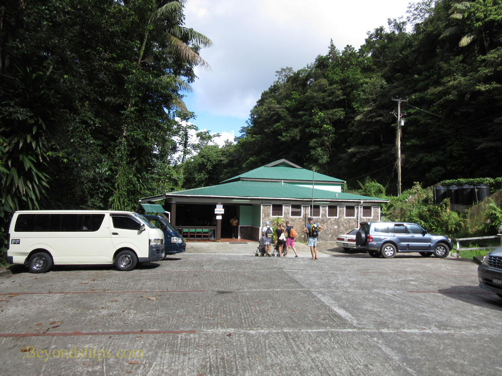 The Visitor Center at Dominica's Emerald Pool.