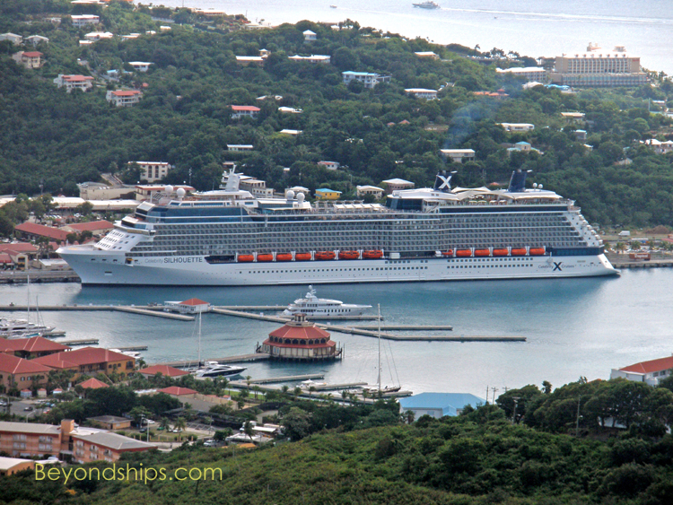 Celebrity Silhouette cruise ship in St. Thomas
