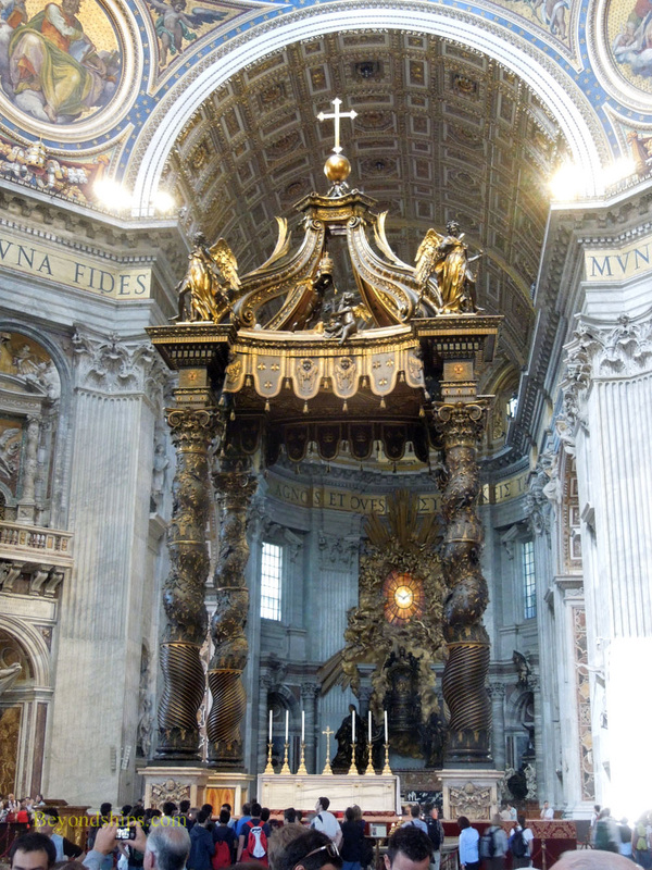 Papal alter, St Peter's Basilica