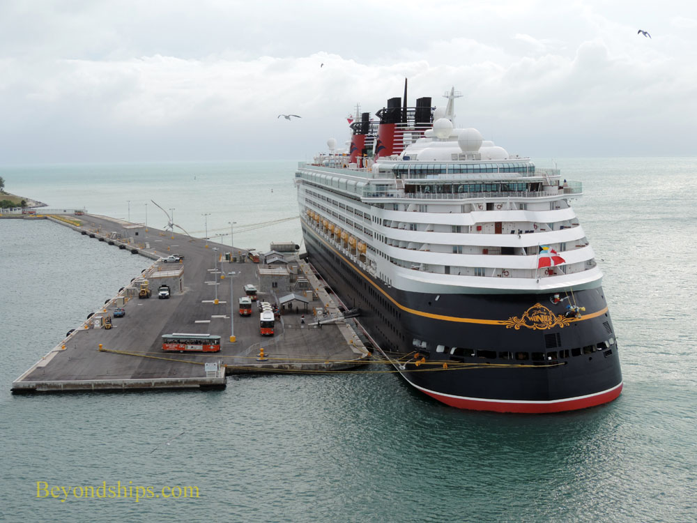 Disney Wonder cruise ship in Key West