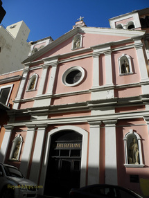Picture church in cruise destination Old San Juan