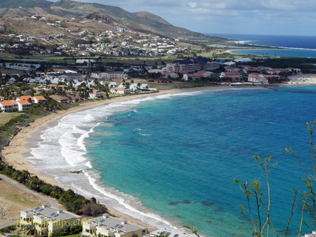 Picture St Kitts Frigate Bay North from Timothy Hill