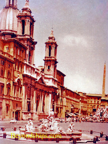 Piazza Navona in the 1960s