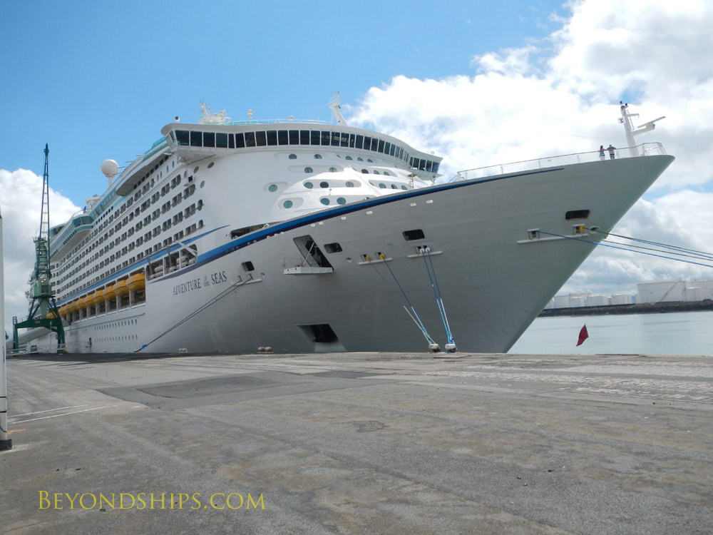 Adventure of the Seas cruise ship in Le Havre, France