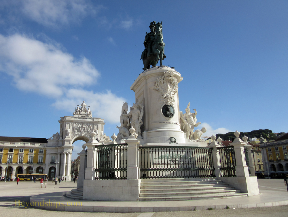 Lisbon, statue of King Jose I, Commerce Square