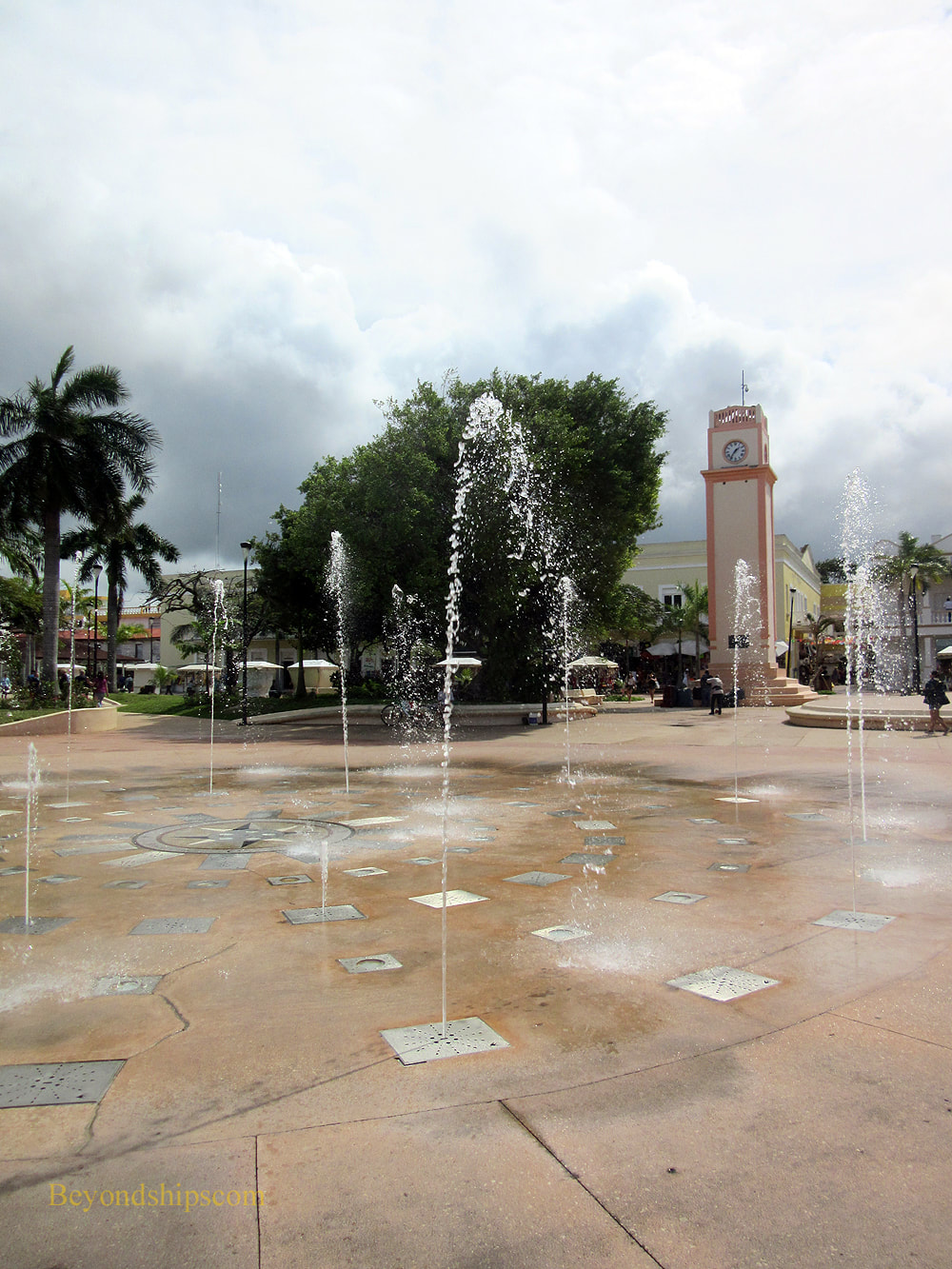 Town Square in San Miguel, Cozumel, Mexico