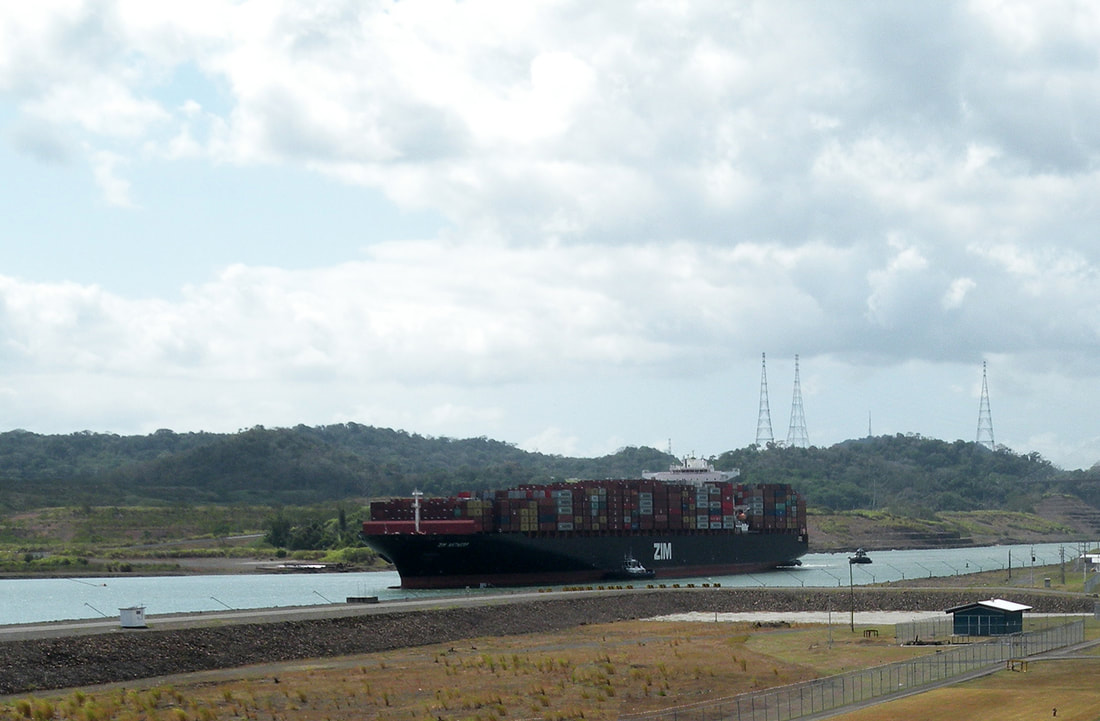 Panama Canal gates for the new locks