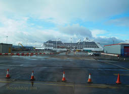 Pacific Princess cruise ship at Rosyth cruise port near Edinburgh Scotland