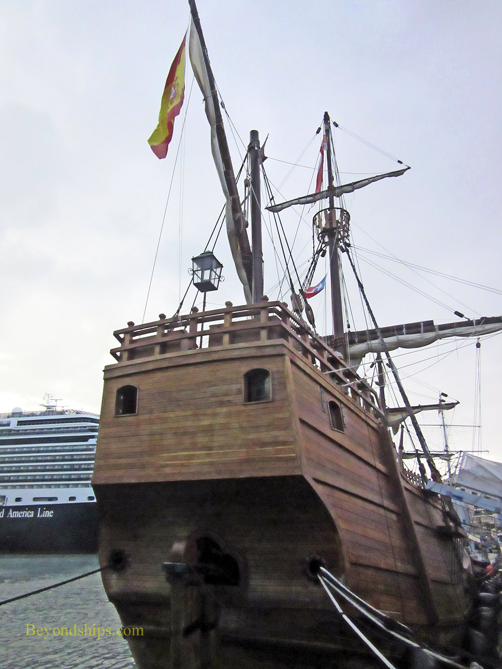 Historic ship replica Nao Santa Maria