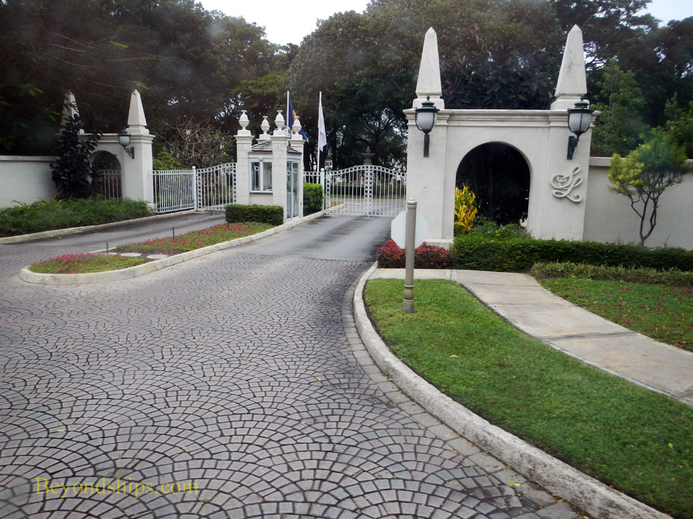 Entrance to Sandy Lane Resort, Barbados