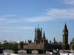 Westminster bridge and the Houses of Parliament