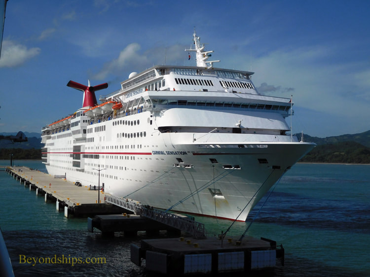 Carnival Sensation cruise ship at Amber Cove