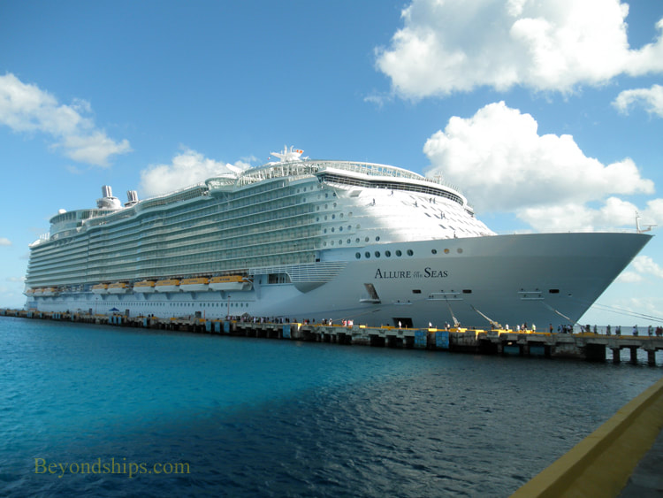 Allure of the Seas in Costa Maya cruise port