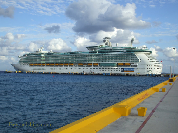 Independence of the Seas in Costa Maya cruise port