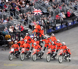 The Imps motorcyle display team, Edinburgh Royal Military Tattoo, Edinburgh, Scotland