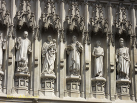 Detail of Westminster Abbey, London, England