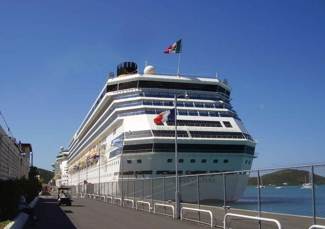 Costa Fortuna cruise ship in St. Thomas
