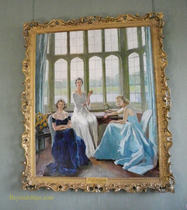 Leeds Castle portrait of Lady Baillie and her daughters