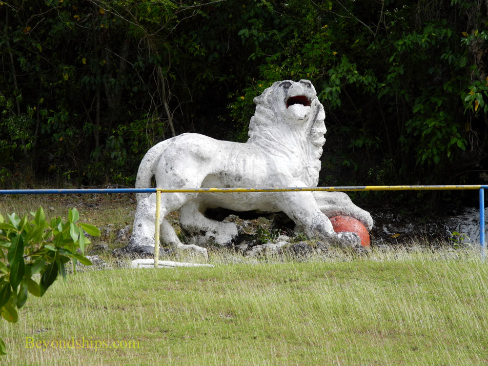 British lion statue, Gun Hill Signal Station, Barbados