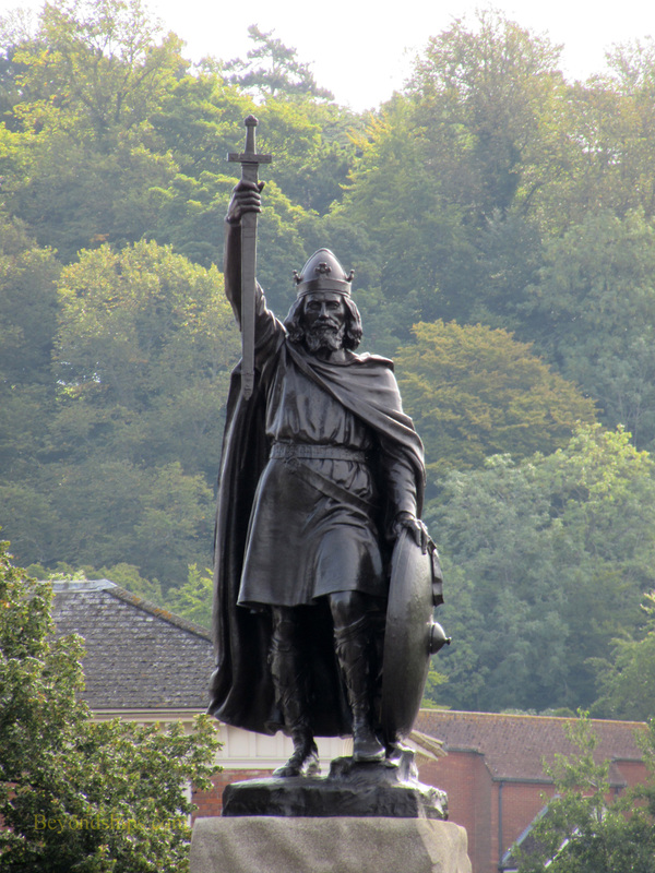 Alfred the Great statue, Winchester, England