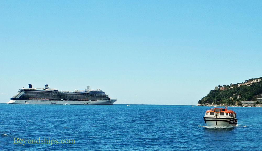 Celebrity Eclipse cruise ship in Villefranche, France