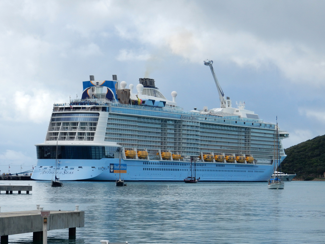 Anthem of the Seas cruise ship in St. Thomas