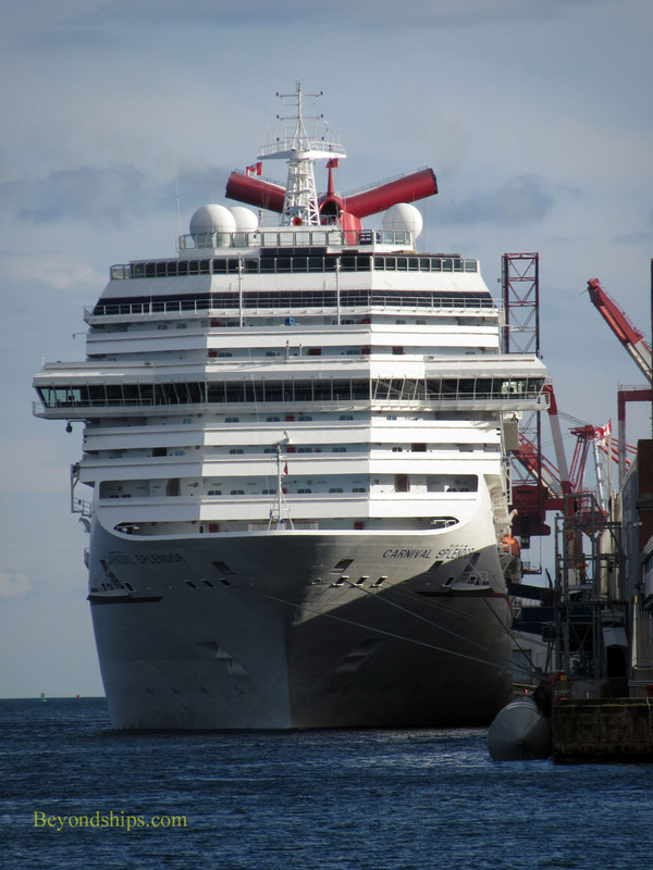 Carnival Splendor cruise ship in Halifax, Nova Scotia