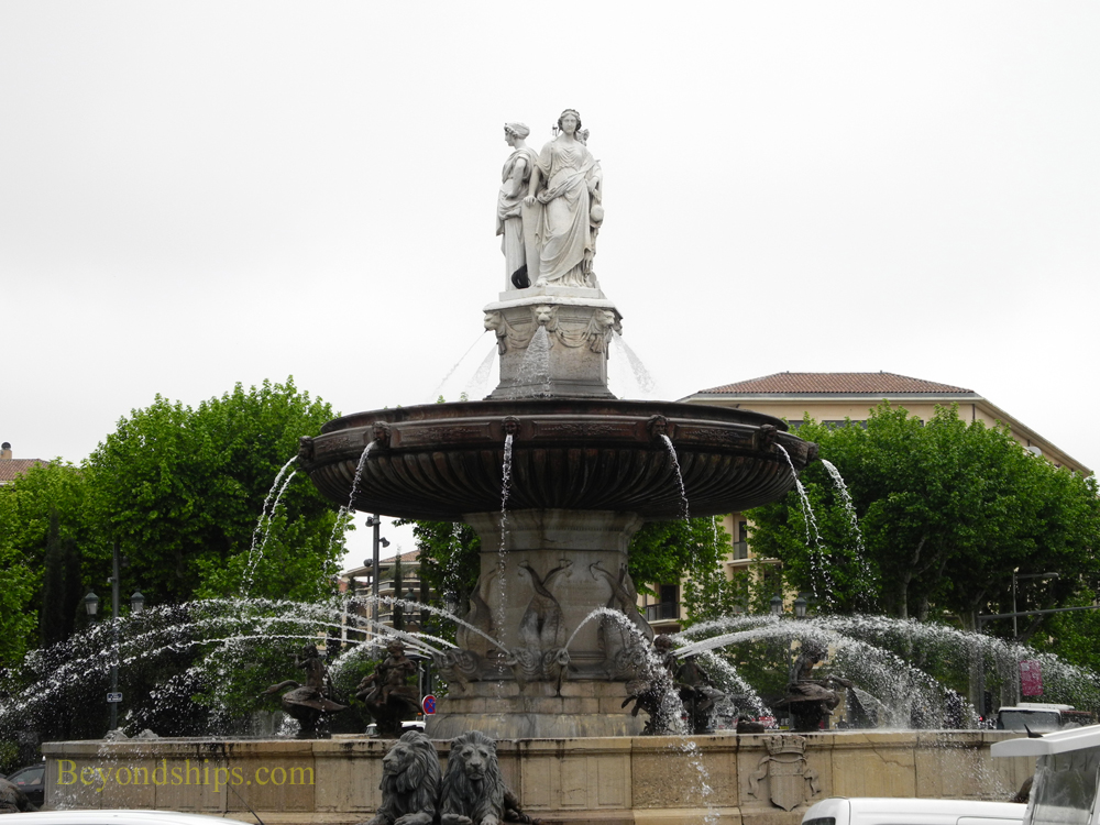 La Rotunde Fountain, Aix En Provence