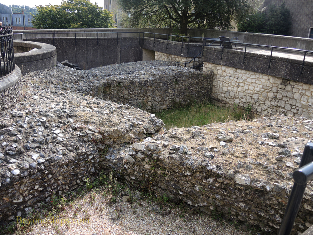Foundations of Winchester Castle, Winchester, England