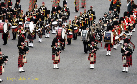 The Massed Pipes and Drums, Edinburgh Royal Military Tattoo, Edinburgh, Scotland