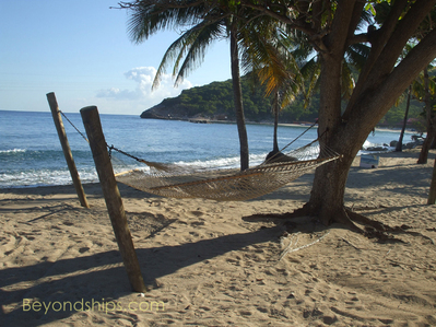 beach hammock at Royal Caribbean's Labadee 