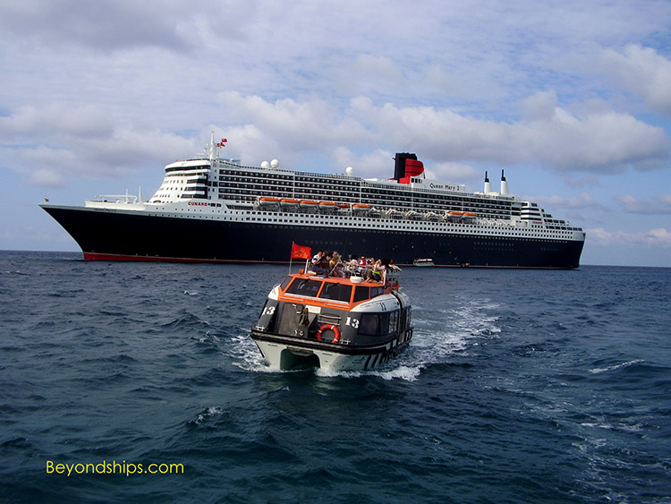 Queen Mary 2 at Princess Cays