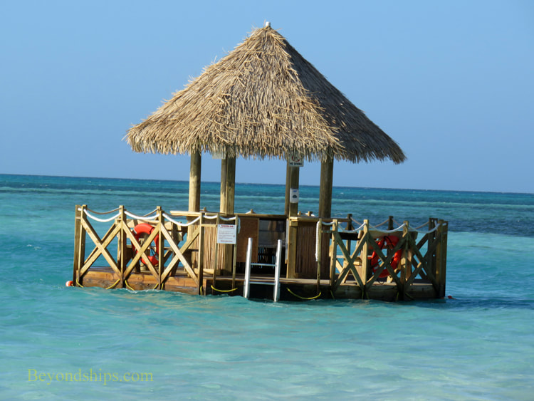 Coconut Cay floating bar