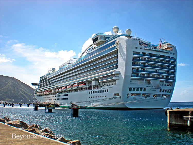 Emerald Princess cruise ship in Dominica