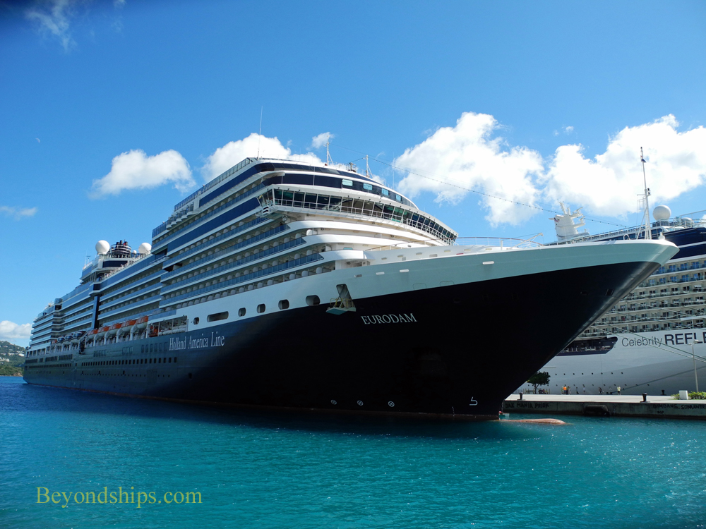 Eurodam cruise ship in St. Thomas