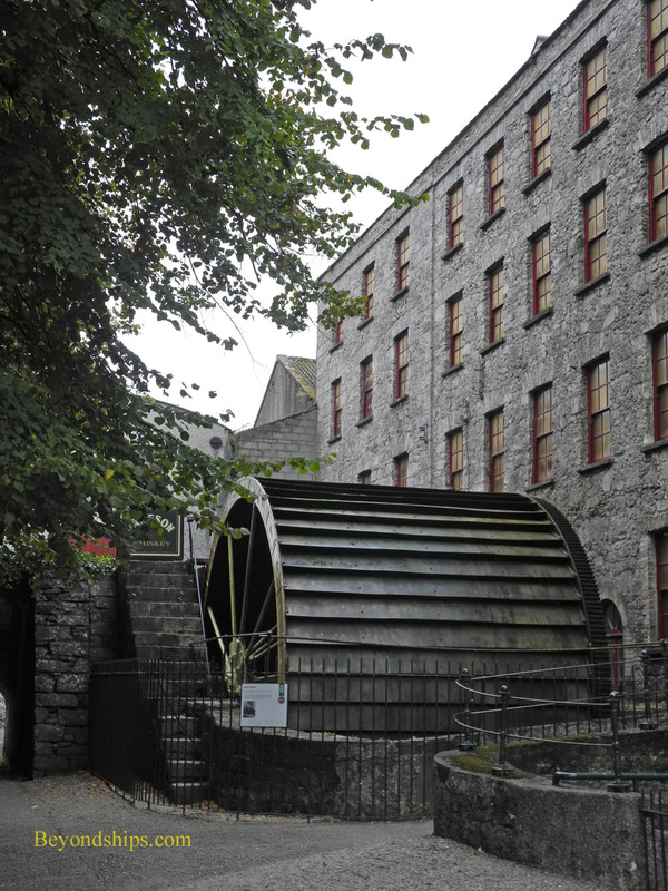 The water wheel at the Jameson Distillery near Cork, Ireland 