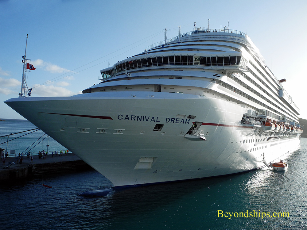 Carnival Dream cruise ship in St. Thomas