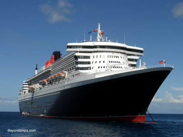 Queen Mary 2 off St. Lucia