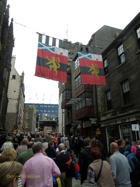 Street leading to Edinburgh Military Tattoo