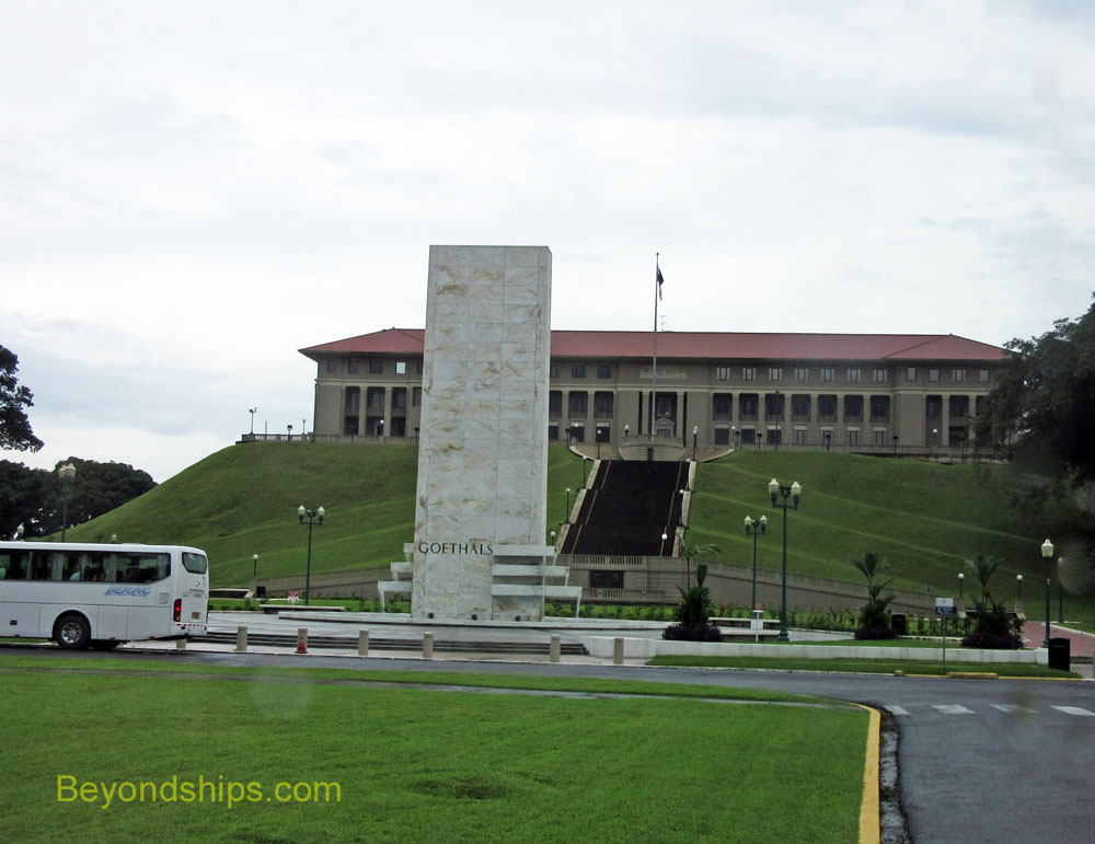 Goethals Monumnet and Canal Zone aDMINISTRATION bUILDING, pANAMA
