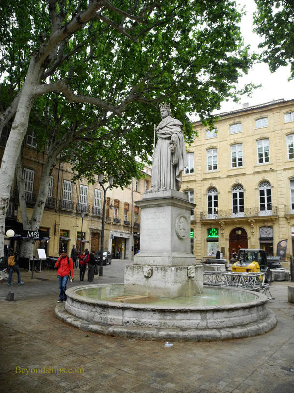 King Rene Fountain, Aix En Provence