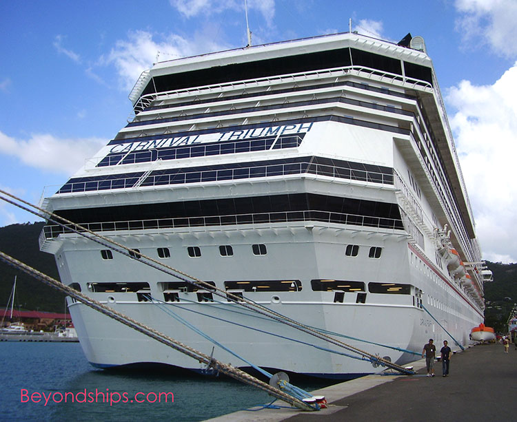 Carnival Triumph cruise ship in St. Thomas