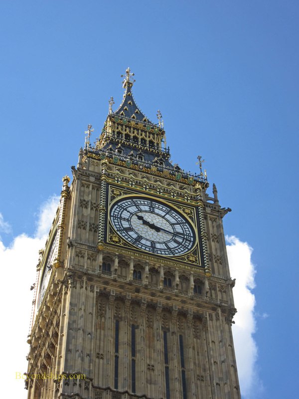Big Ben clock tower, The Houses of Parliament, London, England