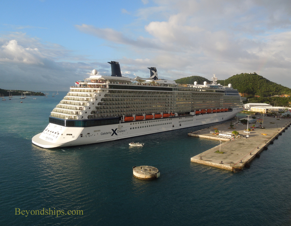 Celebrity Reflection cruise ship in St. Thomas