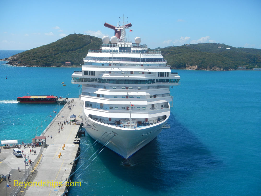 Carnival Liberty cruise ship in St. Thomas