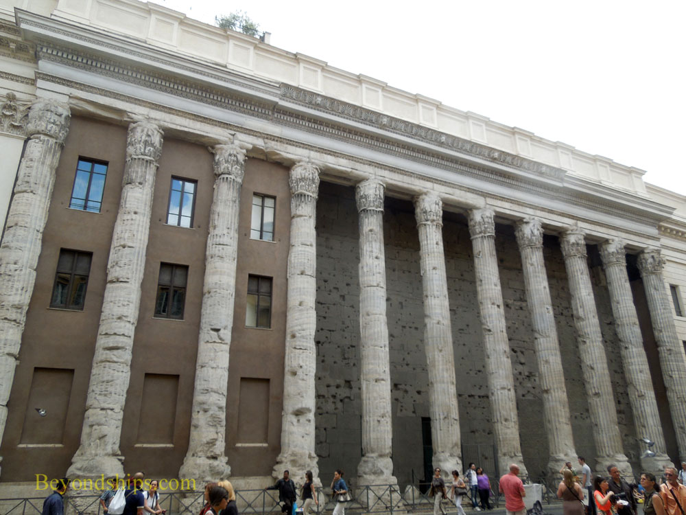 Rome stock exchange building incorporating Temple of Hadrian